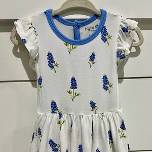 Kyte Baby Twirl Bodysuit Periwinkle Bluebonnet 6-12 mo